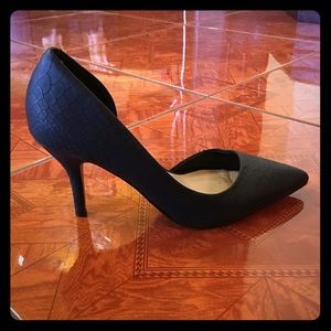 Aldo snake print heels.